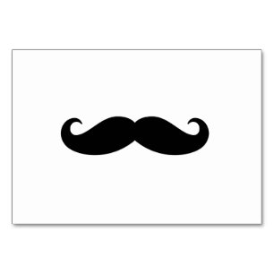 Black Classic Mustache Simple Bushy Mustache Hair Bordsnummer