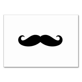 Black Classic Mustache Simple Bushy Mustache Hair Bordsnummer