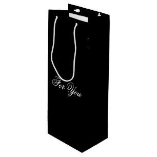 Black Classy Designer Vin Gift Bag