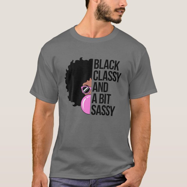 Black Classy T Shirt (Framsida)