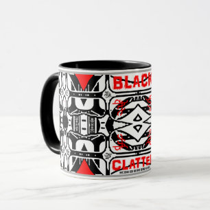 Black Clatter Cutlery och Cafe Mugg