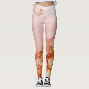 Bläck Cloud Swirl Abstrakt Trendig Modern Hett Car Leggings