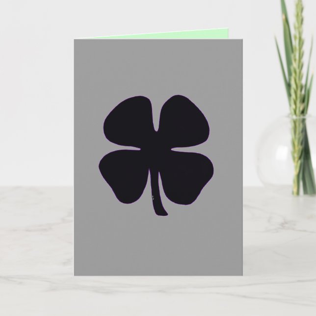 Black Clover Irländskt vakuppförande begravningsko Kort (Framsida)