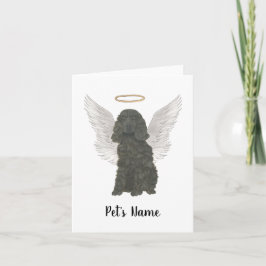 Black Cocker Spain Hund Sympathy Memorial Kort