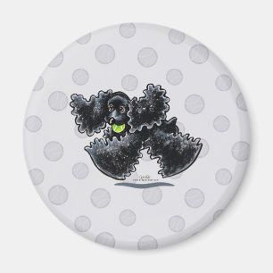 Black Cocker Spain Play Magnet