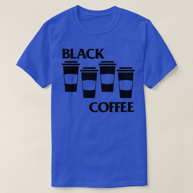 Black Coffee Black Flagga parody  T Shirt (Design framsida)