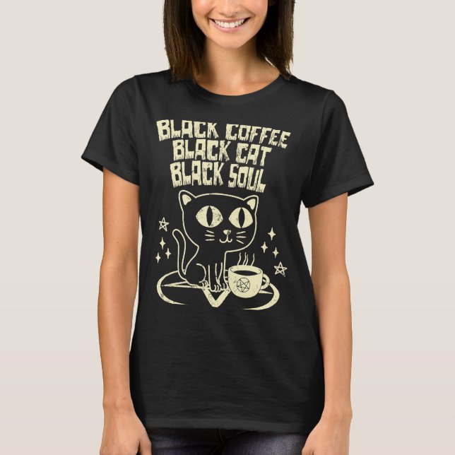 Black Coffee Black Svart Soul T Shirt (Framsida)