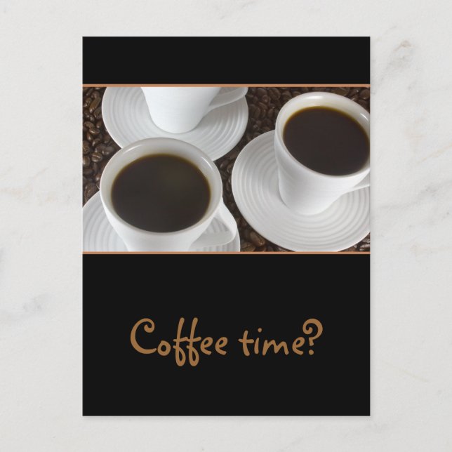 Black Coffee Vykort (Framsida)