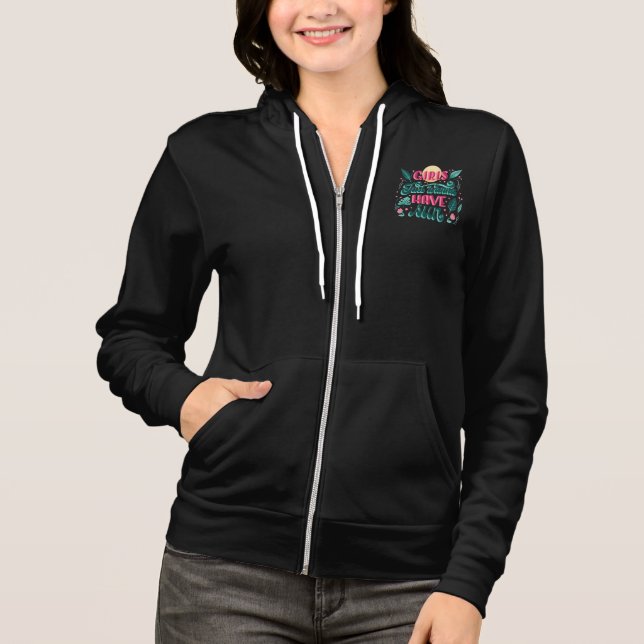 Black colour women hoodie  t shirt (Framsida)