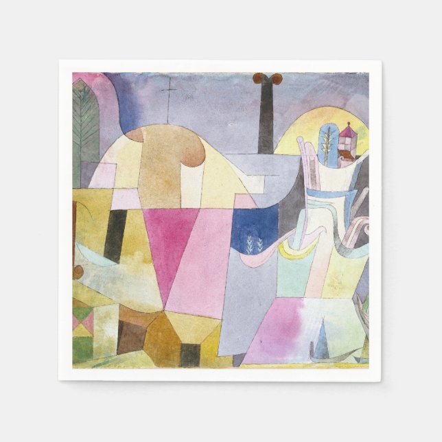 Black Columns in a Ligcape 1919 by Paul Klee Pappersservett (Framsidan)