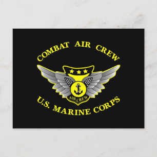 Black Combat Luft Crew Vykort