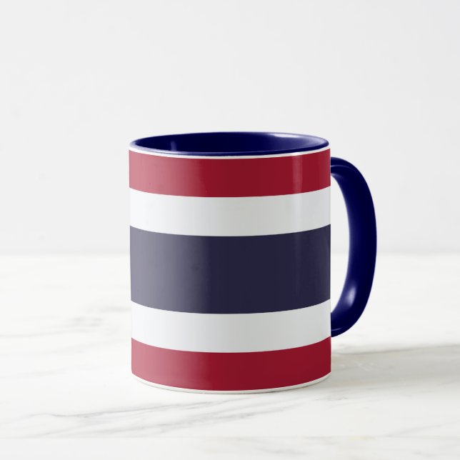 Black Combo Mug with flag of Thailand Mugg (Framsida höger)