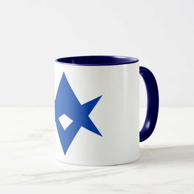 Black Combo Mug with flag of Toyota City, Japan Mugg (Framsida höger)