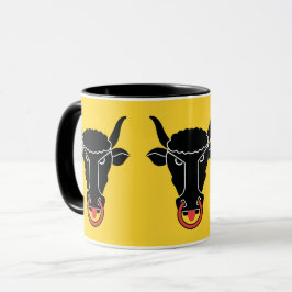 Black Combo Mug with flag of Uri, Switzerland Mugg
