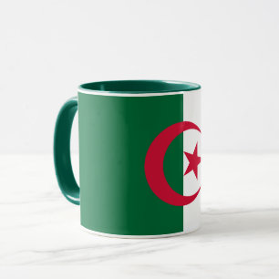 Black Combo Mugg med flagga Algeriet