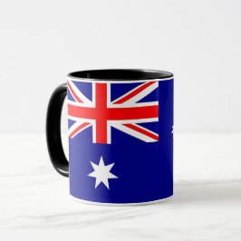 Black Combo Mugg med flagga Australien