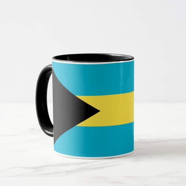 Black Combo Mugg med flagga Bahamas (Framsida vänster)