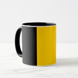 Black Combo Mugg med flagga Belgien