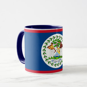 Black Combo Mugg med flagga Belize