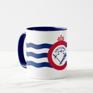 Black Combo Mugg med flagga Cincinnati