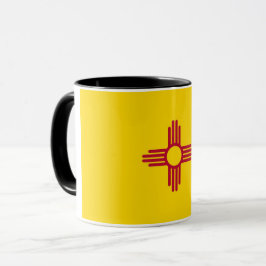 Black Combo Mugg med flagga i New mexico, USA