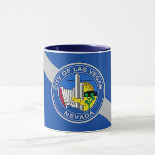 Black Combo Mugg med flagga Las Vegas, USA