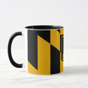 Black Combo Mugg med flagga of Baltimore, USA