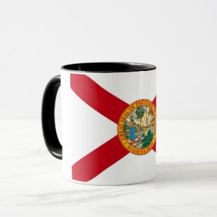 Black Combo Mugg med flagga of Florida, USA