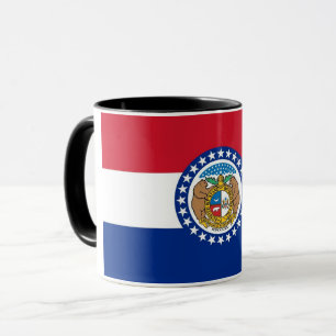 Black Combo Mugg med flagga of Missouri, Förenta s