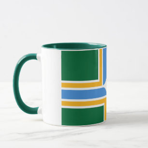 Black Combo Mugg med flagga of Portland, USA