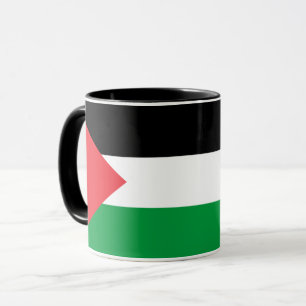 Black Combo Mugg med flagga Palestine