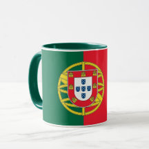 Black Combo Mugg med flagga Portugal
