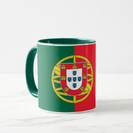 Black Combo Mugg med flagga Portugal