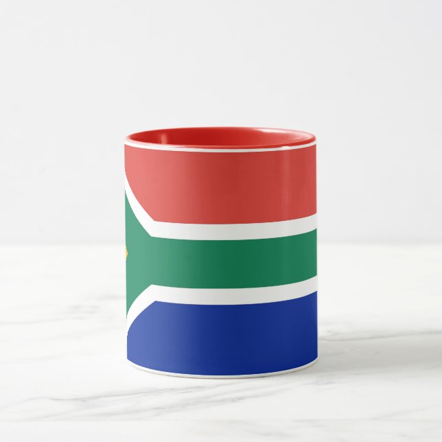 Black Combo Mugg med flagga South Afrika (Center)