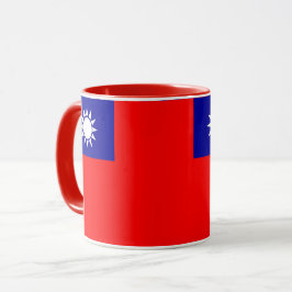 Black Combo Mugg med flagga Taiwan