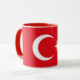 Black Combo Mugg med flagga Turkiet