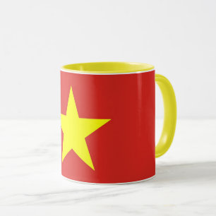 Black Combo Mugg med flagga Vietnam