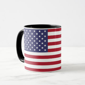 Black Combo Mugg med USA:s flagga