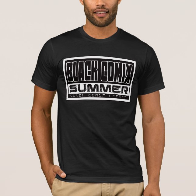 Black Comix-sommaren T Shirt (Framsida)