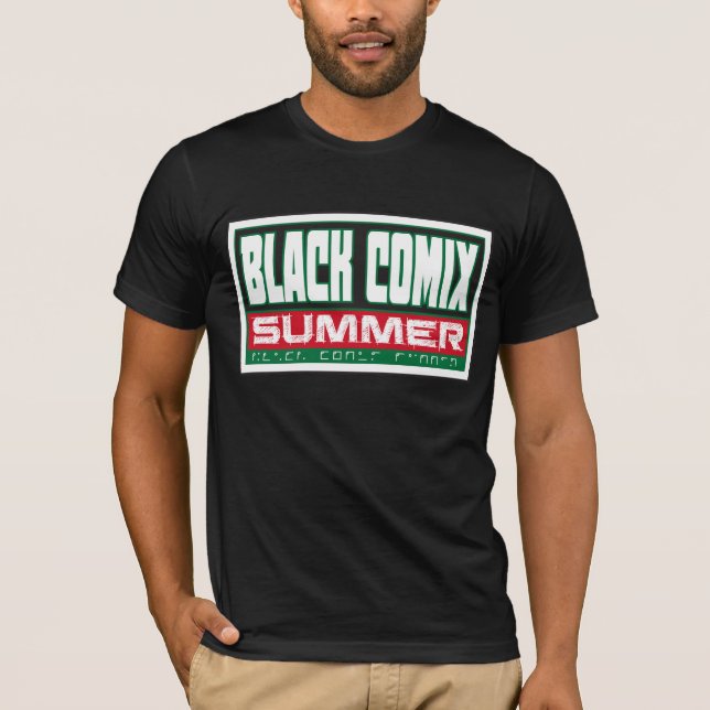 Black Comix Summer (panafrikansk) T Shirt (Framsida)