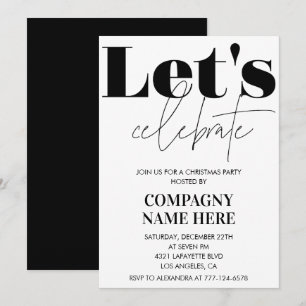 Black Company Julfest  Låt oss fira Inbjudningar