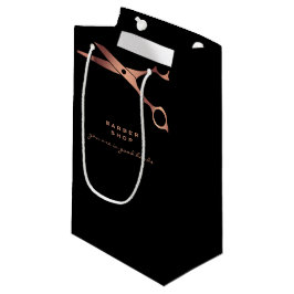 Black Copper Scissors Logotyp Business