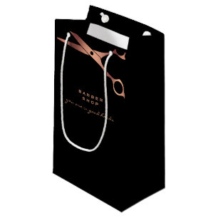 Black Copper Scissors Logotyp Business