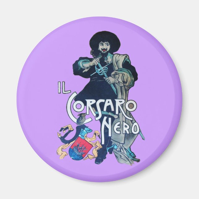 BLACK CORSAIR MAGNET (Framsidan)