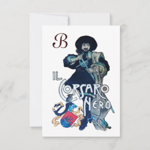 BLACK CORSAIR MONOGRAM vit Meddelande