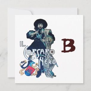 BLACK CORSAIR MONOGRAM, vit Meddelande