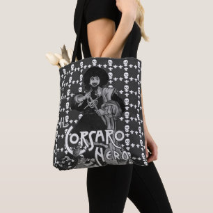 BLACK CORSAIR Pirat Flagga Skull och Fleur de Lis Tygkasse