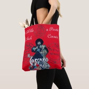 BLACK CORSAIR Pirat Treasure Kartor, Red Tygkasse
