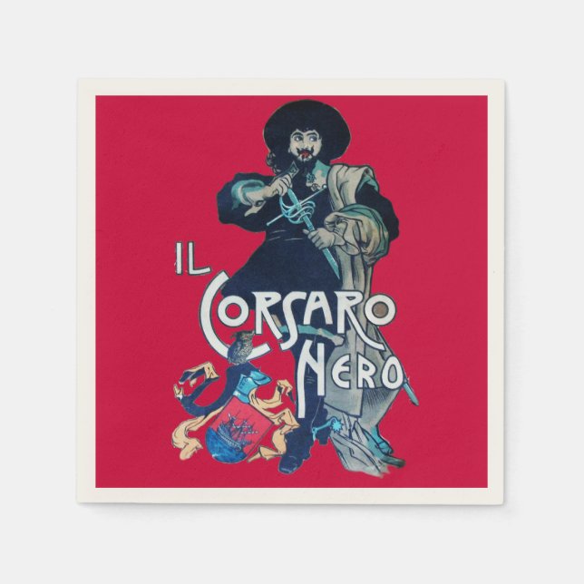 BLACK CORSAIR Red Pappersservett (Framsidan)