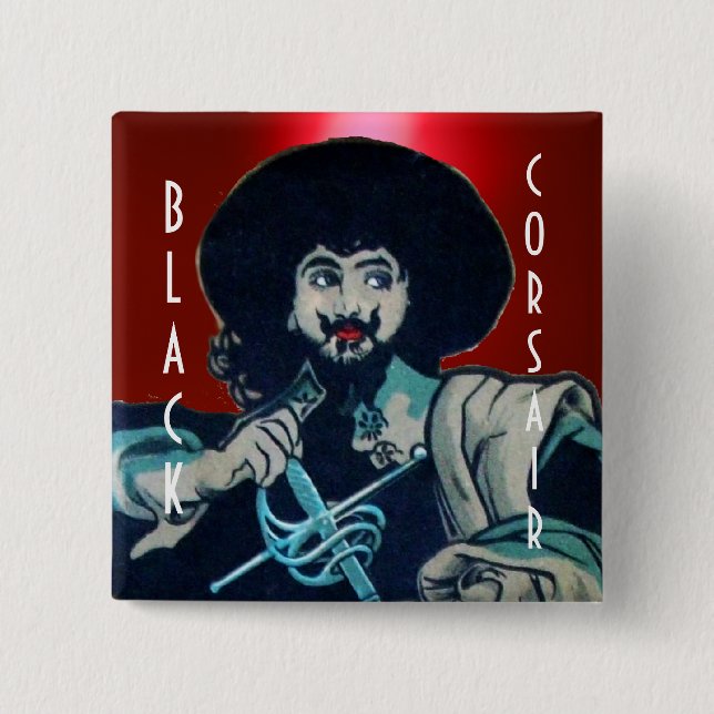BLACK CORSAIR-rött Knapp (Framsida)